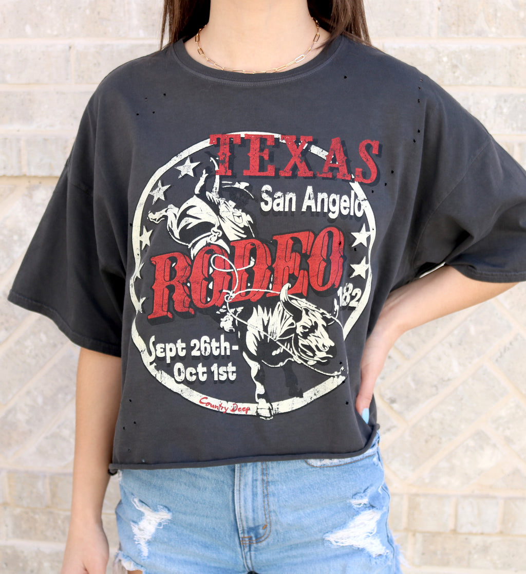 "Texas Rodeo" Distressed Crop