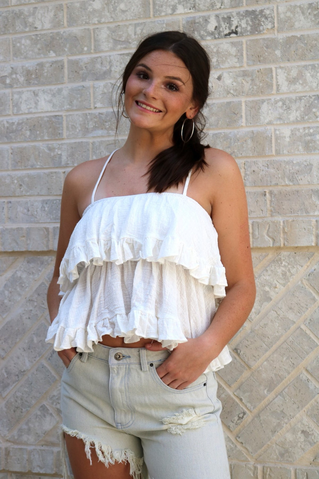 Everyday Perfect Ruffled Tiered Top